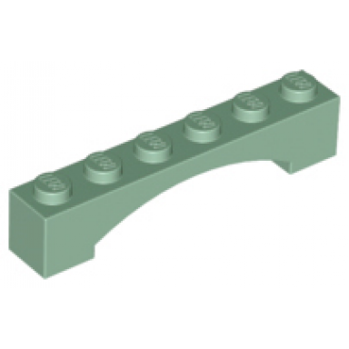 sand green arch 1 x 6 raised arch