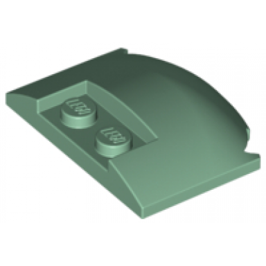 sand green wedge 3 x 4 x 2 3 triple curved