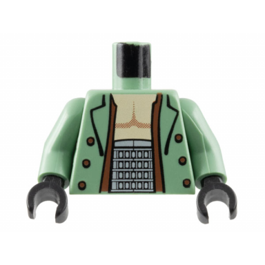 sand green torso spider-man dr octopus open shirt pattern sand green arms black hands