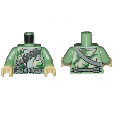 sand green torso sw camouflage pattern weapon and ammunition belts pattern sand green arms tan hands