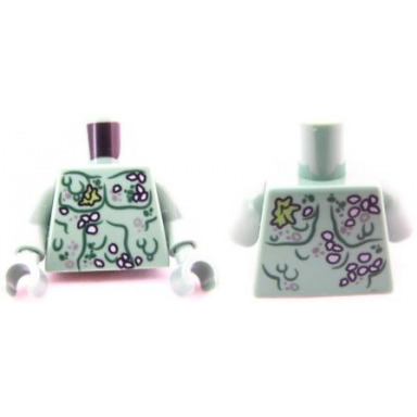 sand green torso potc bare chest with marine growth pattern sand green arms sand green hands