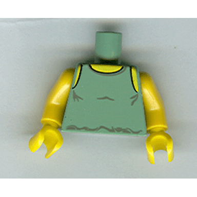 sand green torso sw tank top pattern yellow arms yellow hands