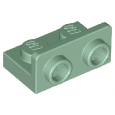 sand green bracket 1 x 2 - 1 x 2 inverted
