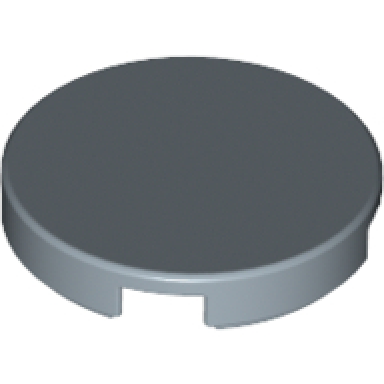 sand blue tile round 2 x 2 with bottom stud holder