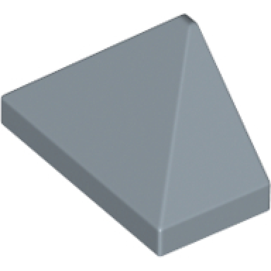 sand blue slope 45 2 x 1 triple with bottom stud holder
