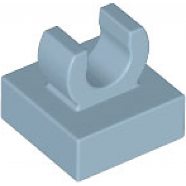 sand blue tile modified 1 x 1 with open o clip