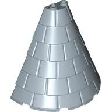 sand blue tower roof 4 x 8 x 6 half cone shaped with roof tiles