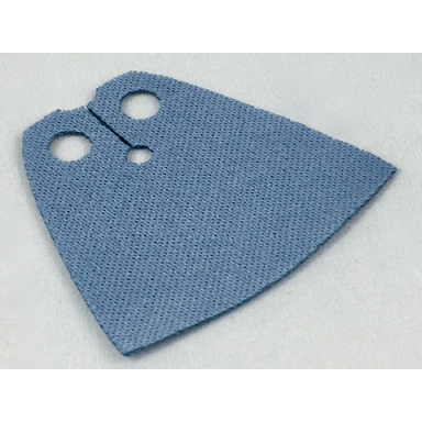 sand blue minifigure cape cloth standard - spongy stretchable fabric - 3.9cm height