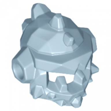 sand blue minifigure headgear helmet spiked with side holes