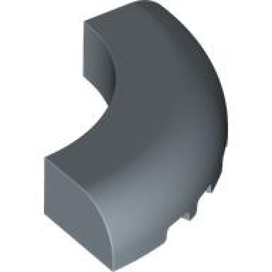 sand blue brick round corner 5 x 5 without studs