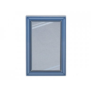 sand blue tile 2 x 3 with silver mirror white reflection lines and dark blue frame pattern