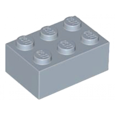 sand blue brick 2 x 3