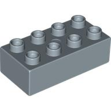 sand blue duplo brick 2 x 4