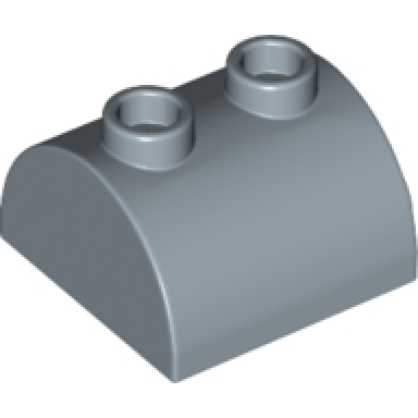 sand blue slope curved 2 x 2 double with 2 hollow studs