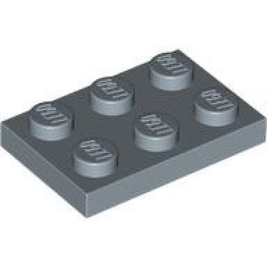 sand blue plate 2 x 3