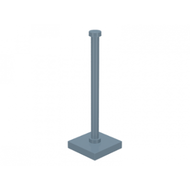 sand blue support 2 x 2 x 5 bar on tile base with solid stud and stop ring