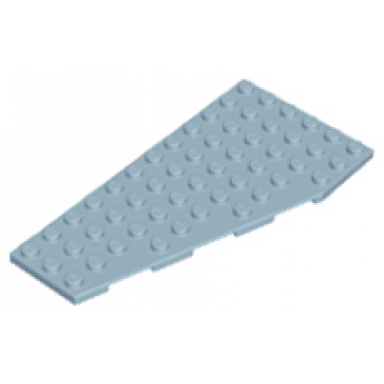 sand blue wedge plate 12 x 6 left
