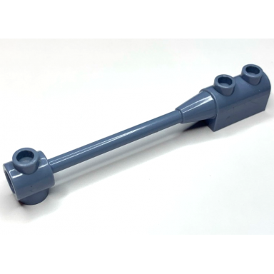 sand blue bar 1 x 8 with brick 1 x 2 curved top end original no axle holder