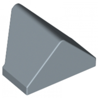 sand blue slope 45 2 x 1 double inverted with bottom stud holder