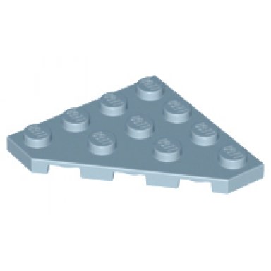 sand blue wedge plate 4 x 4 cut corner