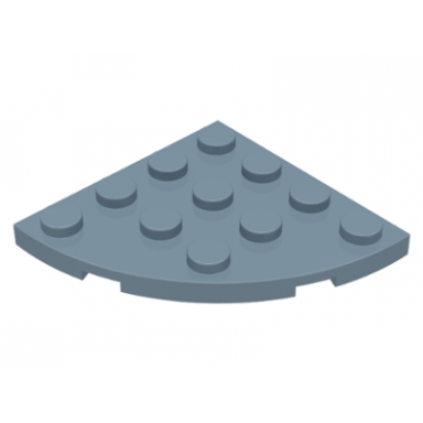sand blue plate round corner 4 x 4