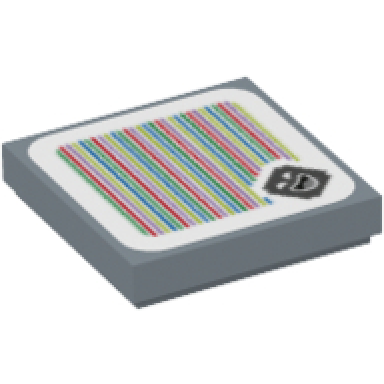 sand blue tile 2 x 2 with super mario scanner code amp pattern sticker - set 71394