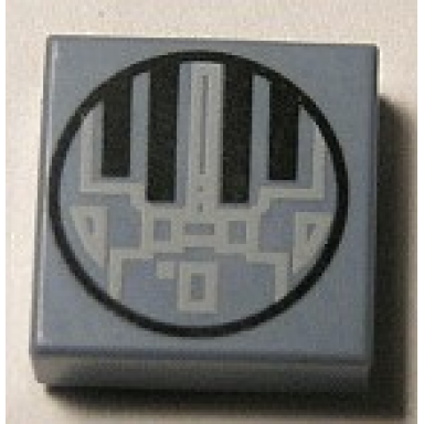 sand blue tile 1 x 1 with sw mini tie interceptor pattern