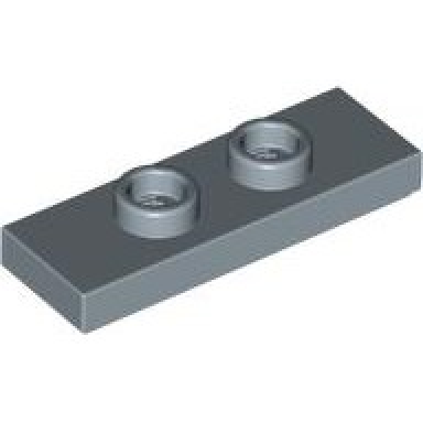 sand blue plate modified 1 x 3 with 2 studs double jumper