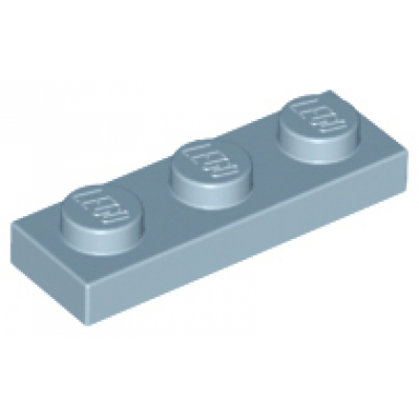 sand blue plate 1 x 3