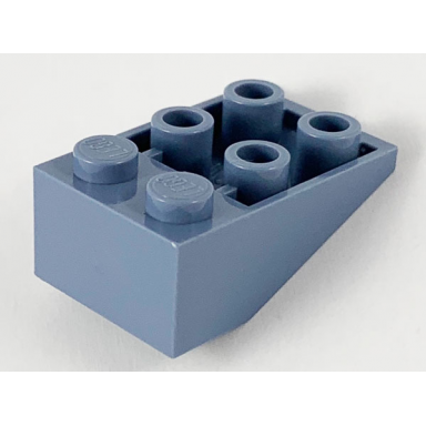 sand blue slope inverted 33 3 x 2 with flat bottom pin without connections between studs
