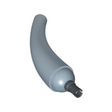sand blue dinosaur tail neck base section with black technic pin