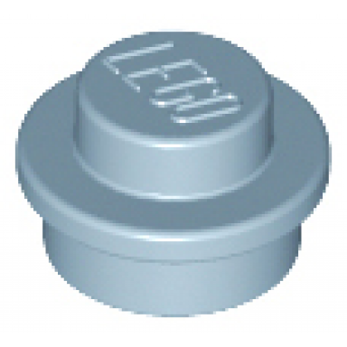 sand blue plate round 1 x 1