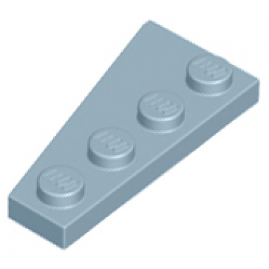 sand blue wedge plate 4 x 2 right