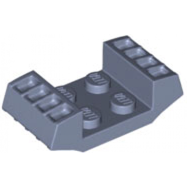 sand blue plate modified 2 x 2 with vents