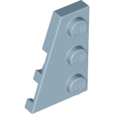 sand blue wedge plate 3 x 2 left