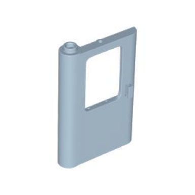 sand blue door 1 x 4 x 5 train left thick support at bottom
