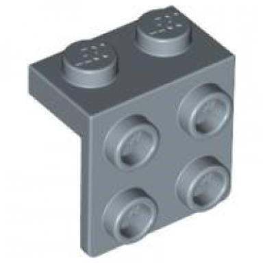 sand blue bracket 1 x 2 - 2 x 2