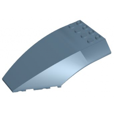 sand blue windscreen 10 x 6 x 2 curved