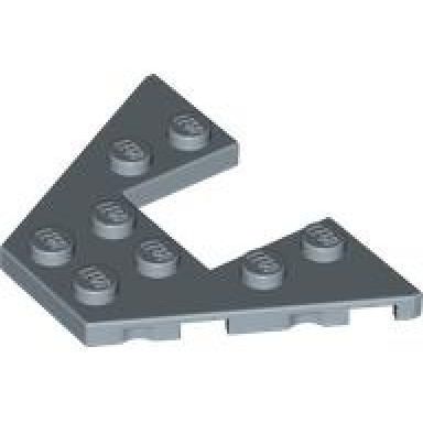 sand blue wedge plate 4 x 6