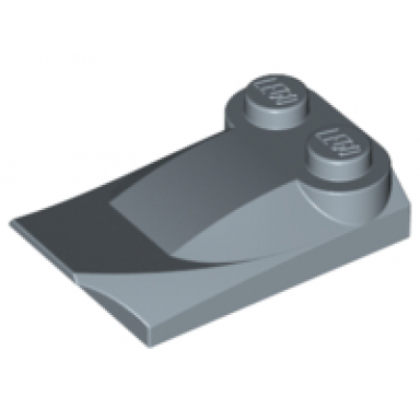 sand blue slope curved 3 x 2 x 2 3 with 2 studs wing end