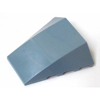 sand blue wedge 4 x 4 triple curved no studs