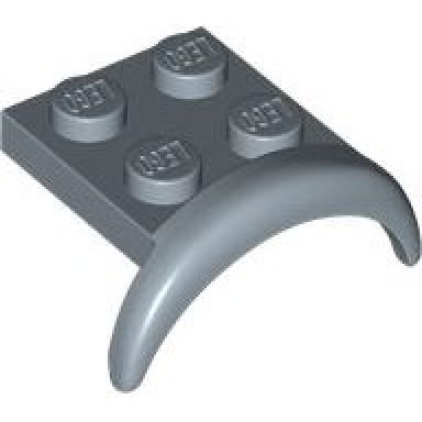 sand blue vehicle mudguard 3 x 3 x 1 with arch round