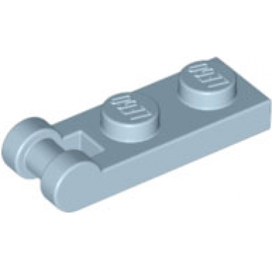 sand blue plate modified 1 x 2 with bar handle on end
