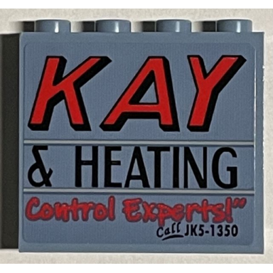 sand blue panel 1 x 4 x 3 with side supports - hollow studs with kay heating control experts! and call jk5-1350 pattern model back left side sticker - set 21330