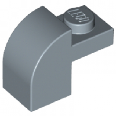 sand blue slope curved 2 x 1 x 1 1 3 with recessed stud
