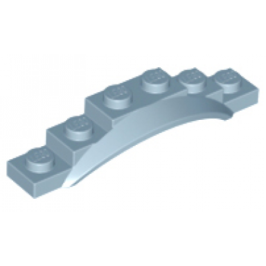 sand blue vehicle mudguard 1 1 2 x 6 x 1 with arch