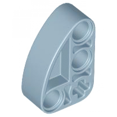 sand blue technic liftarm modified l-shape quarter ellipse thick 2 x 3