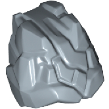 sand blue minifigure headgear head top cracked rock