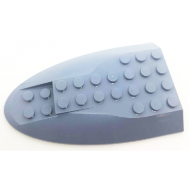 sand blue aircraft fuselage aft section curved top 6 x 10