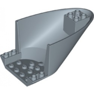 sand blue aircraft fuselage aft section curved bottom 6 x 10